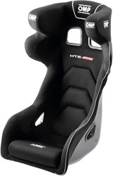 OMP HTE Series Evo Fiberglass Seat - Black thumbnail 3