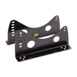 OMP Seat Brackets w/ Lateral Attachments Steel Thick 3MM Black thumbnail 3