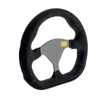 OMP Formula Quadro Steering Wheel Black thumbnail 1