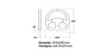 OMP Formula Quadro Steering Wheel Black thumbnail 2