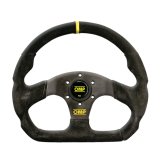 OMP Superquadro Steering Wheel - Small Spokes - Suede (Black) thumbnail 1