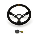 OMP Dished Steering Wheel Corsica 330/Black In Suede Leather With Anodized Spokes thumbnail 3