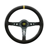 OMP Corsica SuperleggeroSuede Leather 350mm Diameter Steering Wheel Black thumbnail 1