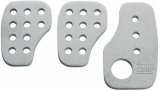 OMP Racing Pedals - Silver (Set of 3) thumbnail 1