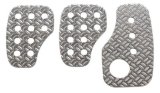 OMP Knurled Sand-Blasted Aluminum Pedals (Set of 3) thumbnail 1