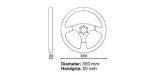 OMP Sand Flat Steering Wheel Diameter 380mm thumbnail 2