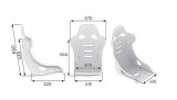 OMP RT Carbon Seat - Leather & Alcantara Black (FIA 8855-1999) thumbnail 2