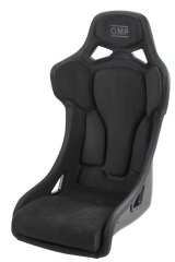 OMP Racing Seat RT FIA 8855-1999 - Leather & Alcantara Black thumbnail 3