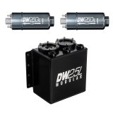 DeatschWerks 2.5L Modular Surge Tank (Incl. 2 DW250iL In-Line Fuel Pump) thumbnail 1