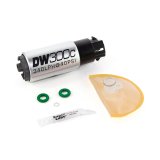 DeatschWerks 340lph DW300C Compact Fuel Pump w/ 08-14 WRX/ 08-15 STI Set Up Kit (w/ Mounting Clips) thumbnail 5