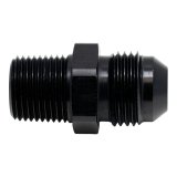 DeatschWerks 8AN Male Flare to 3/8in Male NPT Adapter - Anodized Matte Black thumbnail 1