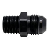 DeatschWerks 8AN Male Flare to 3/8in Male NPT Adapter - Anodized Matte Black thumbnail 3