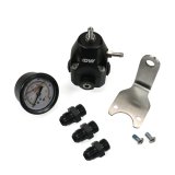 DeatschWerks DWR1000C AFPR + Pressure Gauge + 6AN Fittings - Anodized Black thumbnail 1