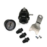 DeatschWerks DWR1000C AFPR + Pressure Gauge + 6AN Fittings - Anodized Black thumbnail 2