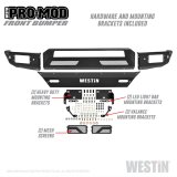 Westin 16-19 Chevy/GMC Silverado/Sierra 1500 Pro-Mod Front Bumper - Textured Black thumbnail 3