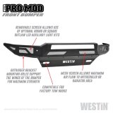 Westin 16-19 Chevy/GMC Silverado/Sierra 1500 Pro-Mod Front Bumper - Textured Black thumbnail 4
