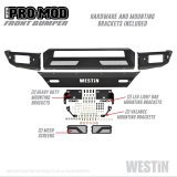 Westin 16-19 Chevy/GMC Silverado/Sierra 1500 Pro-Mod Front Bumper - Textured Black thumbnail 8