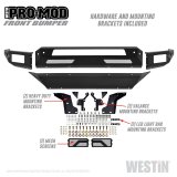 Westin 13-18 Dodge Ram 1500 / 2019 Ram 1500 Classic Pro-Mod Front Bumper - Textured Black thumbnail 3