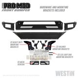 Westin 13-18 Dodge Ram 1500 / 2019 Ram 1500 Classic Pro-Mod Front Bumper - Textured Black thumbnail 8