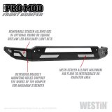 Westin 2010-2019 Dodge Ram 2500/3500 ( Old Body Style ) Pro-Mod Front Bumper - Textured Black thumbnail 3