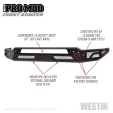 Westin 2010-2019 Dodge Ram 2500/3500 ( Old Body Style ) Pro-Mod Front Bumper - Textured Black thumbnail 4