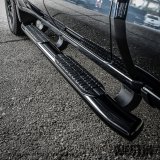 Westin 19-20 Chevrolet Silverado/GMC Sierra 1500 Double Cab PRO TRAXX 5 Oval Nerf Step Bars - Black thumbnail 1