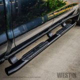 Westin 19-20 Chevrolet Silverado/GMC Sierra 1500 Double Cab PRO TRAXX 5 Oval Nerf Step Bars - Black thumbnail 3
