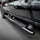 Westin 19-20 Chevrolet/GMC Silverado/Sierra 1500 Double Cab PRO TRAXX 4 Oval Nerf Step Bars - Black thumbnail 3