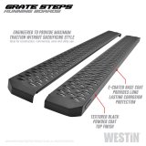 Westin Grate Steps Running Boards 68 in - Textured Black thumbnail 2
