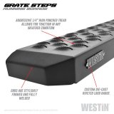 Westin Grate Steps Running Boards 68 in - Textured Black thumbnail 4