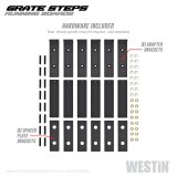 Westin Grate Steps Running Boards 68 in - Textured Black thumbnail 5