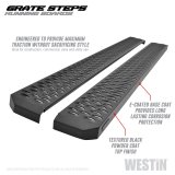 Westin Grate Steps Running Boards 68 in - Textured Black thumbnail 6