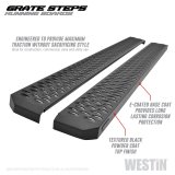 Westin Grate Steps Running Boards 68 in - Textured Black thumbnail 7