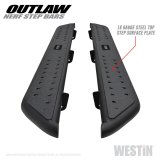 Westin 09-18 Dodge RAM 1500 Crew Cab Outlaw Nerf Step Bars thumbnail 7