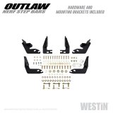 Westin 09-18 Dodge RAM 1500 Crew Cab Outlaw Nerf Step Bars thumbnail 8