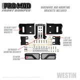 Westin 2020 Chevrolet Silverado 2500/3500 Pro-Mod Front Bumper - Textured Black thumbnail 3