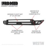 Westin 2020 Chevrolet Silverado 2500/3500 Pro-Mod Front Bumper - Textured Black thumbnail 5