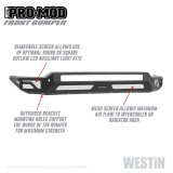 Westin 2020 Chevrolet Silverado 2500/3500 Pro-Mod Front Bumper - Textured Black thumbnail 7