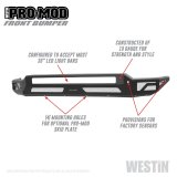 Westin 2020 Chevrolet Silverado 2500/3500 Pro-Mod Front Bumper - Textured Black thumbnail 8