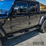 Westin 20-26 Jeep Gladiator PRO TRAXX 4 Oval Nerf Step Bars - Black thumbnail 2