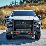 Westin 19-21 Chevrolet Silverado 1500 HDX Modular Grille Guard - Black thumbnail 1
