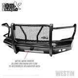 Westin 10-18 RAM 2500/3500 HDX Bandit Front Bumper - Black thumbnail 6