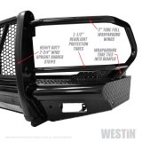 Westin 10-18 RAM 2500/3500 HDX Bandit Front Bumper - Black thumbnail 8