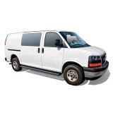 Westin Ford Transit Van 150/250/350 (46in Driver & 97in. Pass) Grate Steps Running Boards - Tex. Blk thumbnail 4