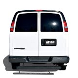 Westin Ford Transit Van 150/250/350 (Single 54in. Pass Door) Grate Steps Running Boards - Tex. Blk thumbnail 5