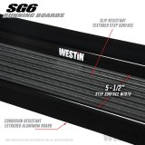 Westin Black Aluminum Running Board 68.4 inches SG6 Running Boards - Blk thumbnail 1