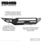 Westin 19-21 Chevrolet Silverado 1500 Pro-Mod Front Bumper - Tex. Blk thumbnail 3