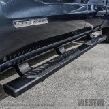 Westin 19-26 Chevrolet Silverado 1500 DC R5 Nerf Step Bars - Blk thumbnail 1