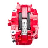 Alcon 2007+ Jeep JK-JL 330x22mm Rotors 4-Piston Calipers Rear Brake Kit (Includes Brake Lines) - Red thumbnail 1