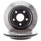 Alcon 2007+ Jeep JK-JL 330x22mm Rotors 4-Piston Calipers Rear Brake Kit (Includes Brake Lines) - Red thumbnail 2